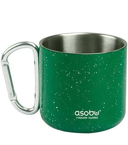 Mug Campfire Green with Carabiner Handle