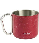 Mug Campfire Red with Carabiner Handle