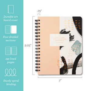Book Spiral Notepad  - Go Out There and Do Something Remarkable