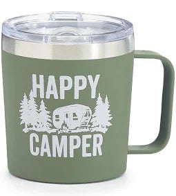 Mug Burton & Burton Green Happy Camper Travel Mug with Sliding Lid