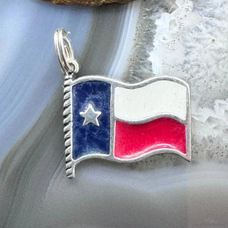 Texas Flag Necklace (Silver Chain) - Texas Products