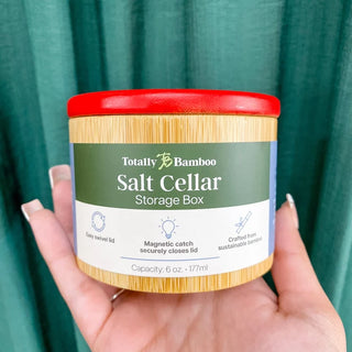 Totally Bamboo - Texas Print Salt Cellar Storage Box