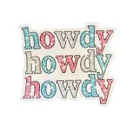 Stickers NW-Howdy Howdy Howdy