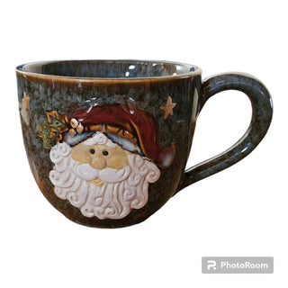 Mug Christmas Santa Marbleized - Burton & Burton