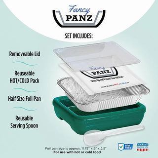Green Marble Premium Foil Pan 13x5x11 - Fancy Panz