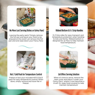 Green Marble Premium Foil Pan 13x5x11 - Fancy Panz