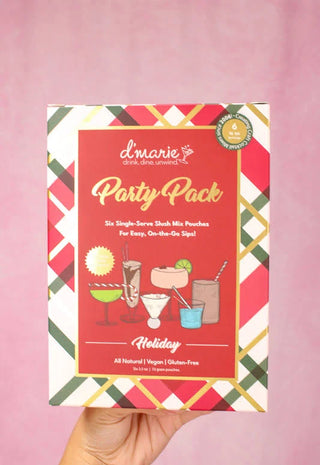 D'Marie Single-Serve Slush Mix Holiday Cheer Party Pack