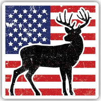 Stickers NW-Red Blue Deer Flag