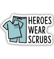 Stickers NW-Heroes Wear Scrubs