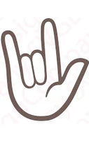 Stickers NW-I love you ASL Hand