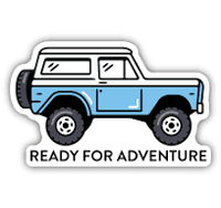 Stickers NW-Ready for Adventure Bronco