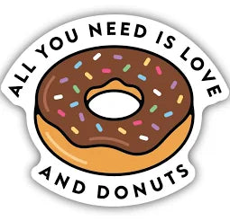 Stickers NW-All you need is Love & Doughnuts