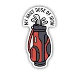 Stickers NW-My Daily dose of Iron Golf bag