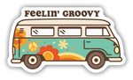 Stickers NW-Feelin Groovy Hippie Van