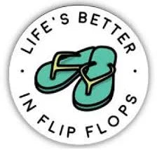 Stickers NW-Life's Better in Flip Flops