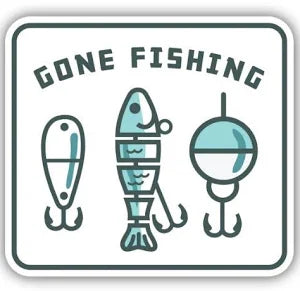 Stickers NW-Gone Fishing