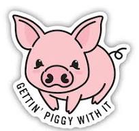 Stickers NW-Getting Piggy with it