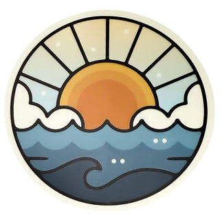 Stickers NW-Water Sun & clouds circle