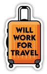 Stickers NW-Will work for Travel