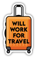 Stickers NW-Will work for Travel