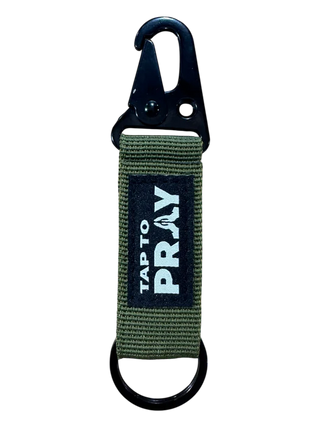 Tap To Pray-Tactical Keychain Green