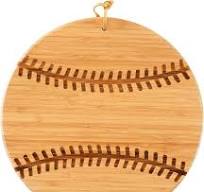 Baseball Cutting Board Bamboo