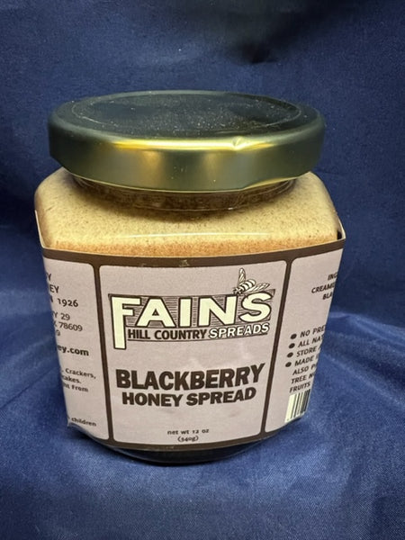 HONEY-12 oz Fain's Blackberry Honey Spread