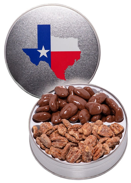1S Texas Tin with Chocolate and Praline Pecans