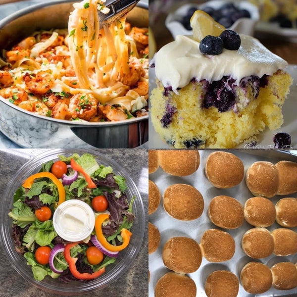 A Weekly Meal for 4 to Pick Up 10/02/25 -  Crispy Cajun Shrimp Fettuccine