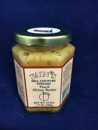 HONEY-12 oz Fain's Peach Honey Spread